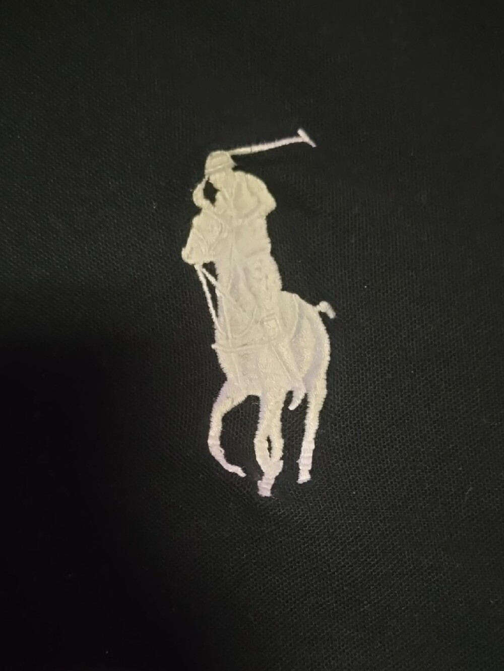 Ralph Lauren Men's Black Polo with White Pony Logo - Picture 2 of 5